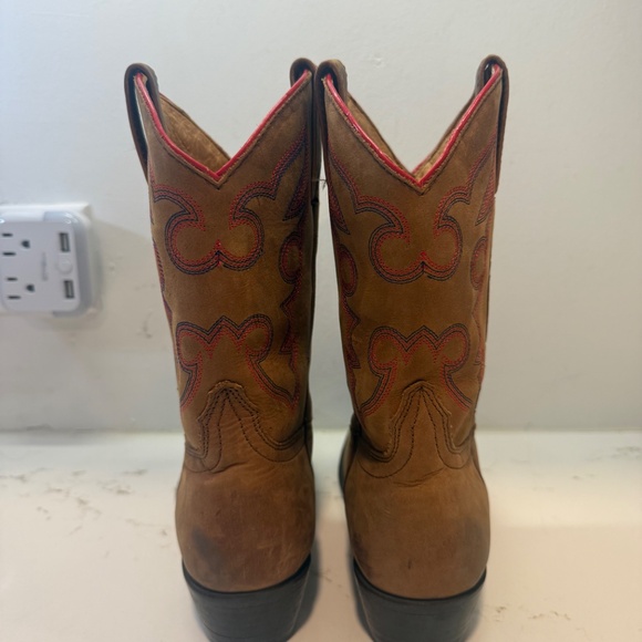 Ole Miss Someday By Gameday Cowboy Boots Youth 1.5B Girls - Picture 7 of 16